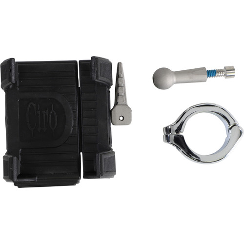 Ciro #50314 - Phone Holder - 1-1/4" Handlebar Mount - Chrome
