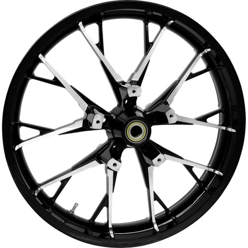 Coastal Moto #3D-MAR213BCABST - Wheel - Marlin - Front - Dual Disc/with ABS - Black Cut - 21x3.5