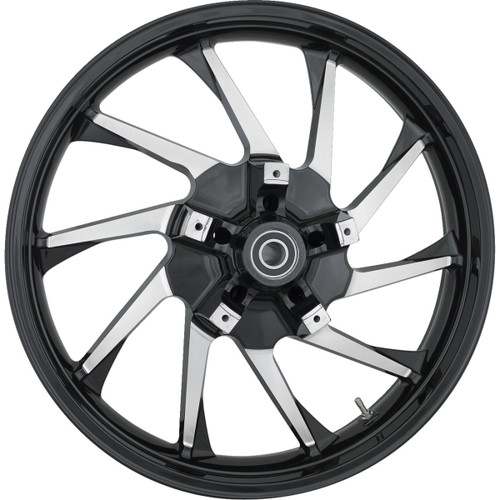 Coastal Moto #3D-HUR213BCABST - Wheel - Hurricane 3D - Front - Dual Disc/with ABS - Black Cut - 21x3.5