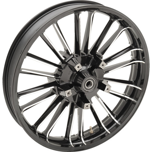 Coastal Moto #3D-ATL213BCABST - Wheel - Atlantic 3D - Front - Dual Disc/with ABS - Black Cut - 21x3.5
