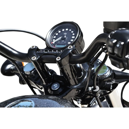 LA Choppers #LA-7433-02B - Handlebar Riser Extensions - 2" - Forty-Eight - Black