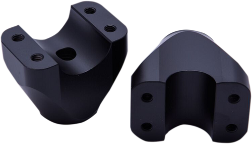 Trask #TM-8601-2RC - Assault Handlebar Risers - 2" x 1-1/4" - Black