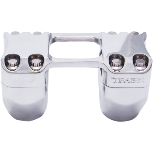 Trask #TM-8601-2CH - Assault Handlebar Risers - 2" x 1-1/4" - Chrome