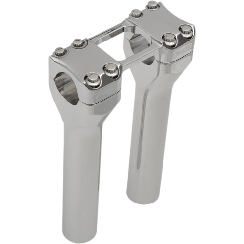 Trask #TM-8601-8CH - Assault Handlebar Risers - 8" x 1-1/4" - Chrome