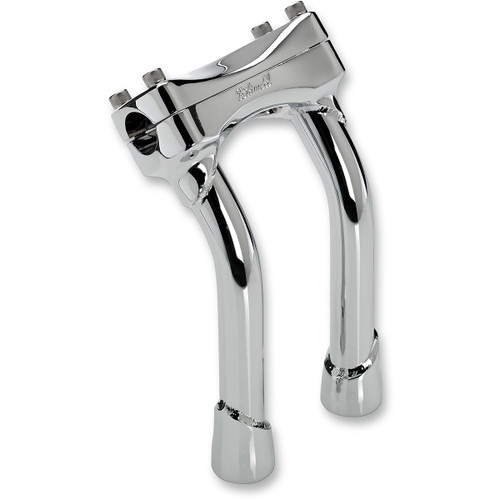 Biltwell #6404-105-08 - Murdock Handlebar Risers - Pullback - 8" - Chrome