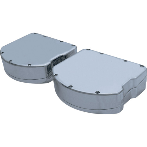 Covingtons #C1283-C - Rocker Box Valve Covers - Smooth Chrome - Twin Cam
