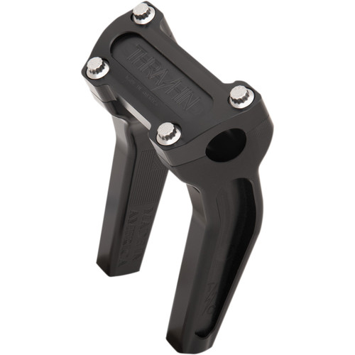 Thrashin Supply CO. #TSC-6525-1 - Handlebar Risers - Pull Back - 6-1/2" - Black