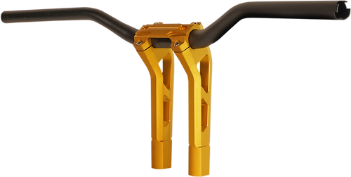 Performance Machine  #0208-2186M-SMG - Phatbar & Riser Kit - External Wiring - 9" - Gold Ops