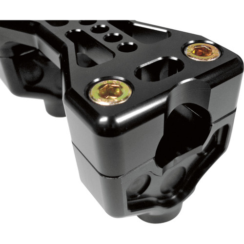 Joker Machine #03-861B - Series 900 Handlebar Clamp Assembly - Harley Davidson - Black