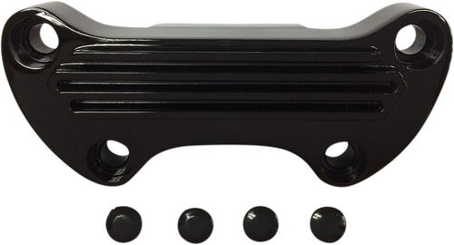 Handlebar Clamp - Finned - Black