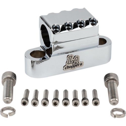 LA Choppers #LA-7335-XXC - Kage Fighter Handlebar Clamp - Chrome