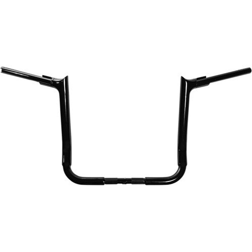 FAT Baggers INC. #805014-B - 1-1/2" EZ Install Pointed Top Handlebar - 14" - Black