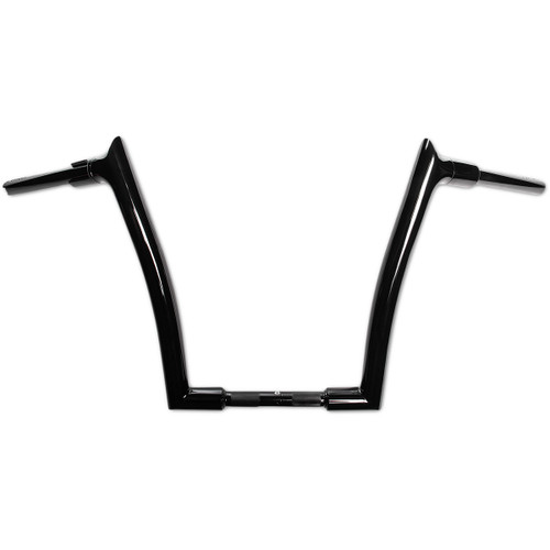 FAT Baggers INC. #807014-B - 1-1/2" EZ Install Pointed Top Handlebar - 14" - Black