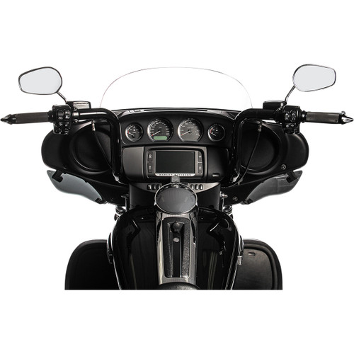 FAT Baggers INC. #803014-B - 1-1/2" EZ Install Rounded Top Handlebar - 14" - Black