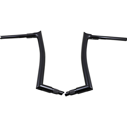 FAT Baggers INC. #808016-B - 1-1/2" EZ Install Pointed Top Handlebar - 16" - Black