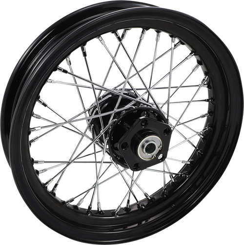 Front/Rear Wheel - Dual Disc/No ABS - Black - 16"x3.00"