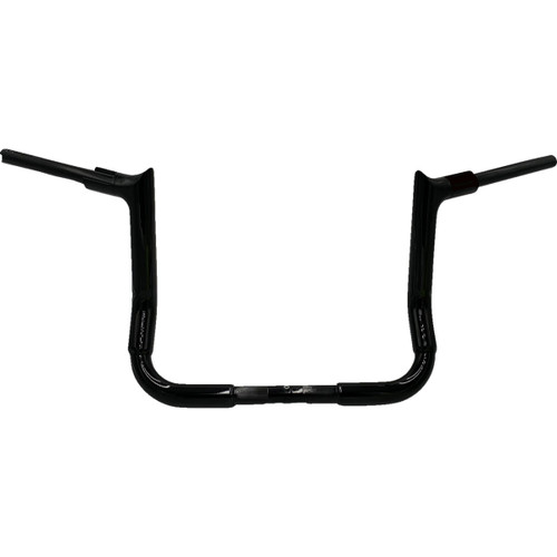 FAT Baggers INC. #815012-B - 1-1/2" EZ Install Pointed Top Handlebar - 12" - Black