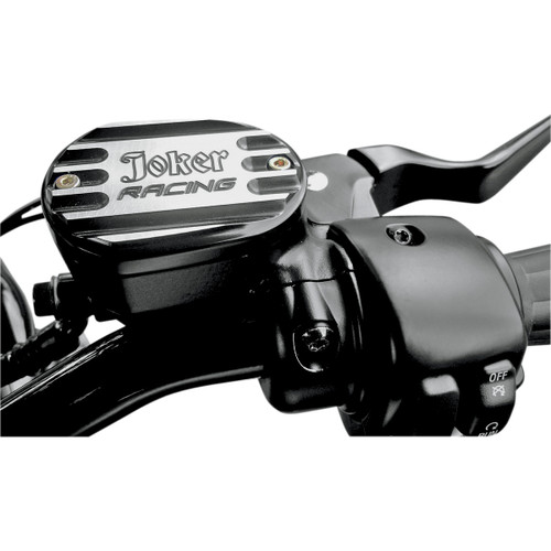 Joker Machine #10-381B - Front Brake Master Cylinder Cover - Joker Logo - Black