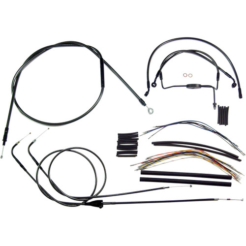 Magnum Shielding #487292 - Black Pearl™ Designer Handlebar Installation Kit - 15"-17" - '07 FLH