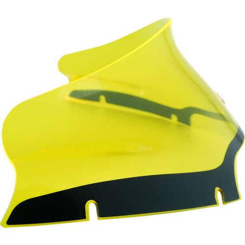 Klock Werks #KWW-01-0629 - Ice Flare® Windshield - 6" - Yellow Ice - '15-'25 FLTR