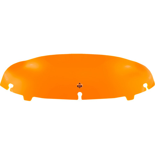 Klock Werks #KWW-01-0648 - Ice Flare® Windshield - 4" - Orange Ice - '14-'25 FLHT/FLHX