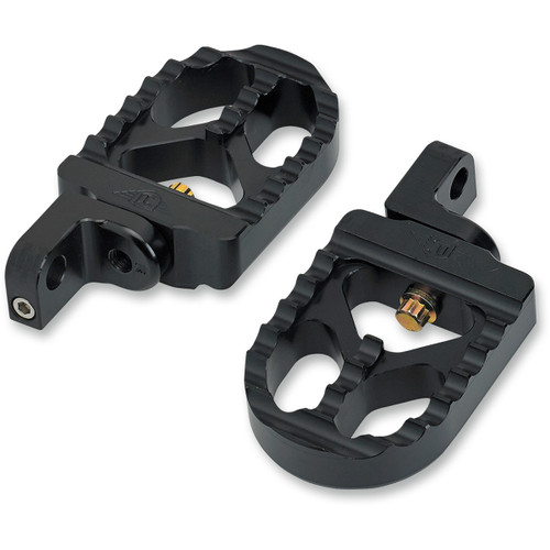 Joker Machine #08-57-3B - Adjustable Serrated Foot Pegs - Long - Black - XL