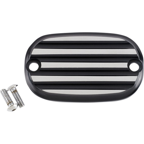 Joker Machine #08-01-2 - Master Cylinder Cover - Finned - Black/Silver