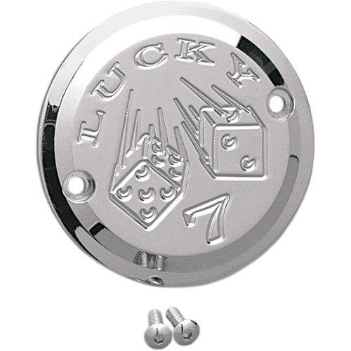 Joker Machine #921102L - Points Cover - Lucky 7 - 2 Hole - Chrome