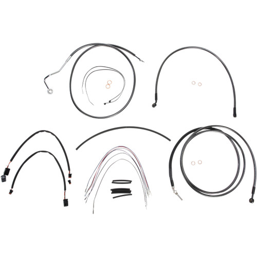 Magnum Shielding #487352 - Black Pearl™ Upper Handlebar Installation Kit - 15"-17" - '14-'15 FLH