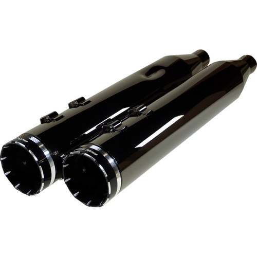 Khrome Werks #201670 - 4-1/2" HP-Plus® Slip-On Mufflers - Eclipse® with Tracer Tip