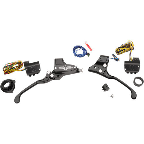 Performance Machine (PM) #0062-4019-BM - Handlebar Control Kit - Cable - 9/16" Master Cylinder - Black