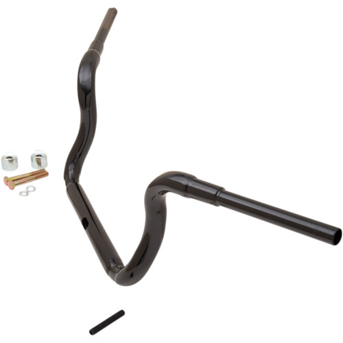 LA Choppers #LA-7323-10B - 1-1/2" Grande Traditional Ape Hanger Handlebar - 10" - Black
