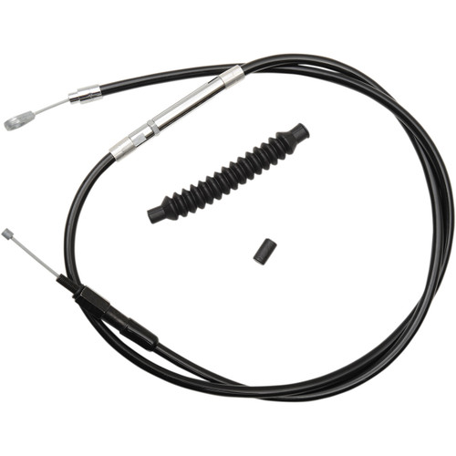 LA Choppers #LA-8110C19B - Black Vinyl Clutch Cable - 18"- 20" Ape Hanger Handlebars - '07-'15 Softail