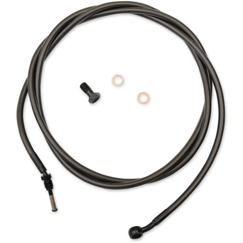 LA Choppers #LA-8054C16M - Midnight Braided Clutch Cable - 15"-17" Ape Hanger Handlebars - '17-'20 Touring