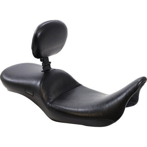 LE Pera #LK-957DLBRS - Maverick Daddy Long Legs Seat - With Backrest - Black - Smooth - FL '08-'23