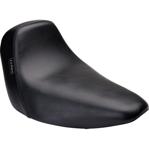 LE Pera #LYR-007 - Bare Bones Solo Seat - Smooth - Black - Softail '18-'23