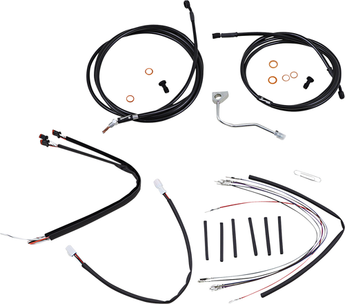 Control Kit - 18" Ape Hanger Handlebars - ABS