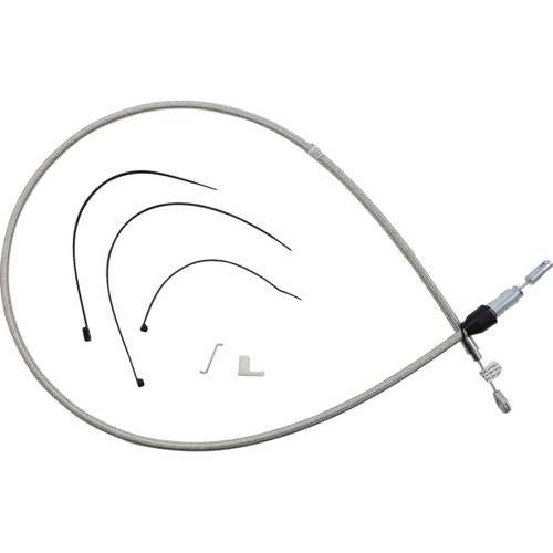 Magnum Shielding #523418HE - Polished Stainless Quick Connect Upper Clutch Cable - 52"