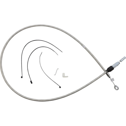 Magnum Shielding #523420HE - Polished Stainless Quick Connect Upper Clutch Cable - 54"