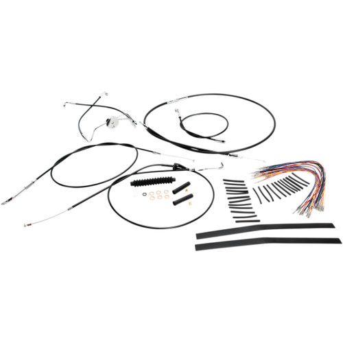 Magnum Shielding #489282 - XR Handlebar Installation Kit - 15"-17" Ape Hangers - '96-'06 FLH - Black