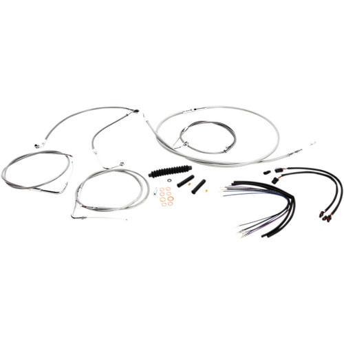 Magnum Shielding #589261 - XR Handlebar Installation Kit - 12"-14" Ape Hangers - '11-'14 FLS - Stainless Steel