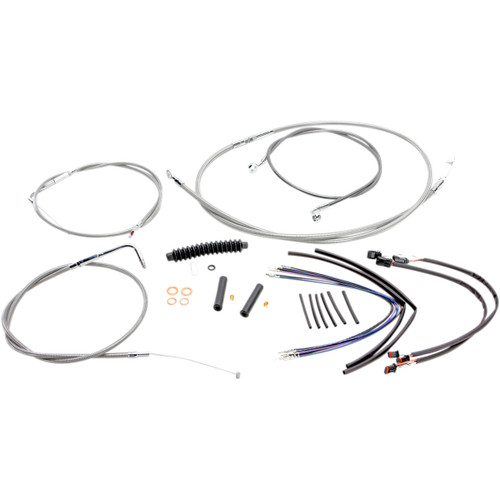 Magnum Shielding #589271 - XR Handlebar Installation Kit - 12"-14" Ape Hangers - '11-'14 FLS - Stainless Steel