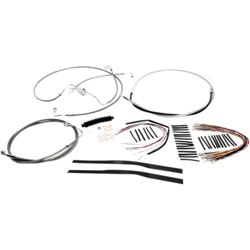 Magnum Shielding #589311 - XR Handlebar Installation Kit - 12"-14" Ape Hangers - '08-'13 FLH - Stainless Steel