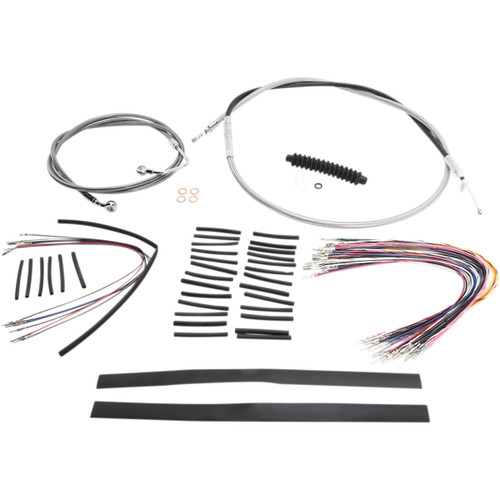Magnum Shielding #589361 - XR Handlebar Installation Kit - 12"-14" Ape Hangers - '08-'13 Touring - Stainless Steel