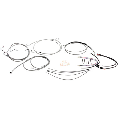 Magnum Shielding #589551 - XR Handlebar Installation Kit - 12"-14" Ape Hangers - '15 FLTRX - Stainless Steel