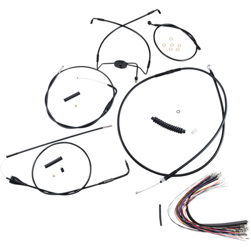Magnum Shielding #486291 - XR Handlebar Installation Kit - 12"-14" Ape Hangers - '07 FLH - Black