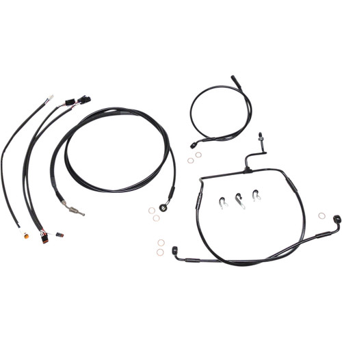 Magnum Shielding #486831 - XR Handlebar Installation Kit - 12"-14" Ape Hangers - '17-'20 FLHX - Black