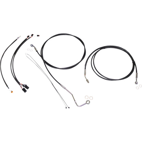 Magnum Shielding #489932 - XR Handlebar Installation Kit - 15"-17" Ape Hangers - '17-'20 FLHR - Black/Chrome