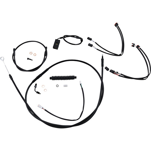 Magnum Shielding #486942 - XR Handlebar Installation Kit - 15"-17" Ape Hangers - '18-'24 Softail - Black