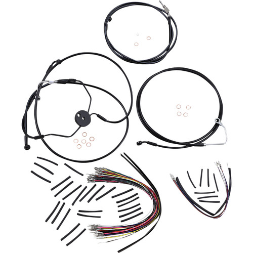 Magnum Shielding #486022 - XR Handlebar Installation Kit - 15"-17" Ape Hangers - '09-'12 FLTRSE - Black